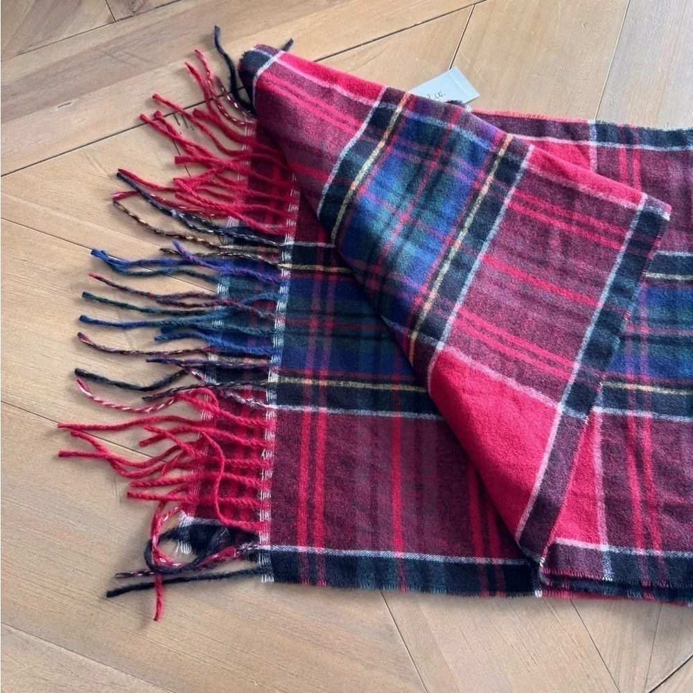 Womens Chenille Scarf Red Neutral STYLE&CO - Picture 4 of 4